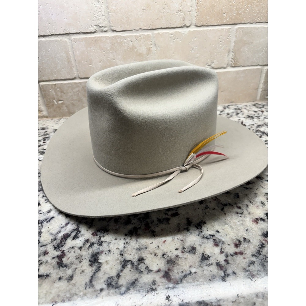Vintage Stetson 3x Beaver Silver Belly Western Cowboy Hat